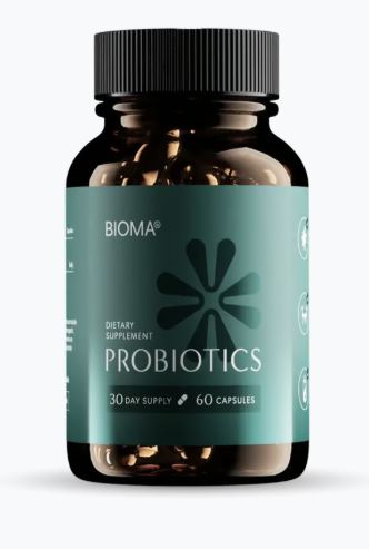 Bioma Probiotics 30-day supply bottle — 60 capsules